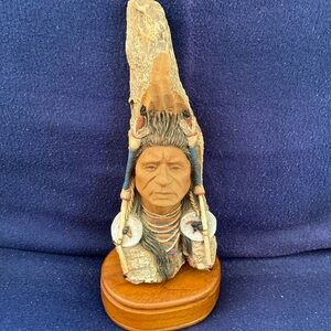 Stephen Herrero #3012, Native American Resin Figurine Decor